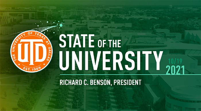 State of the University 2021, Richard C. Benson, president
