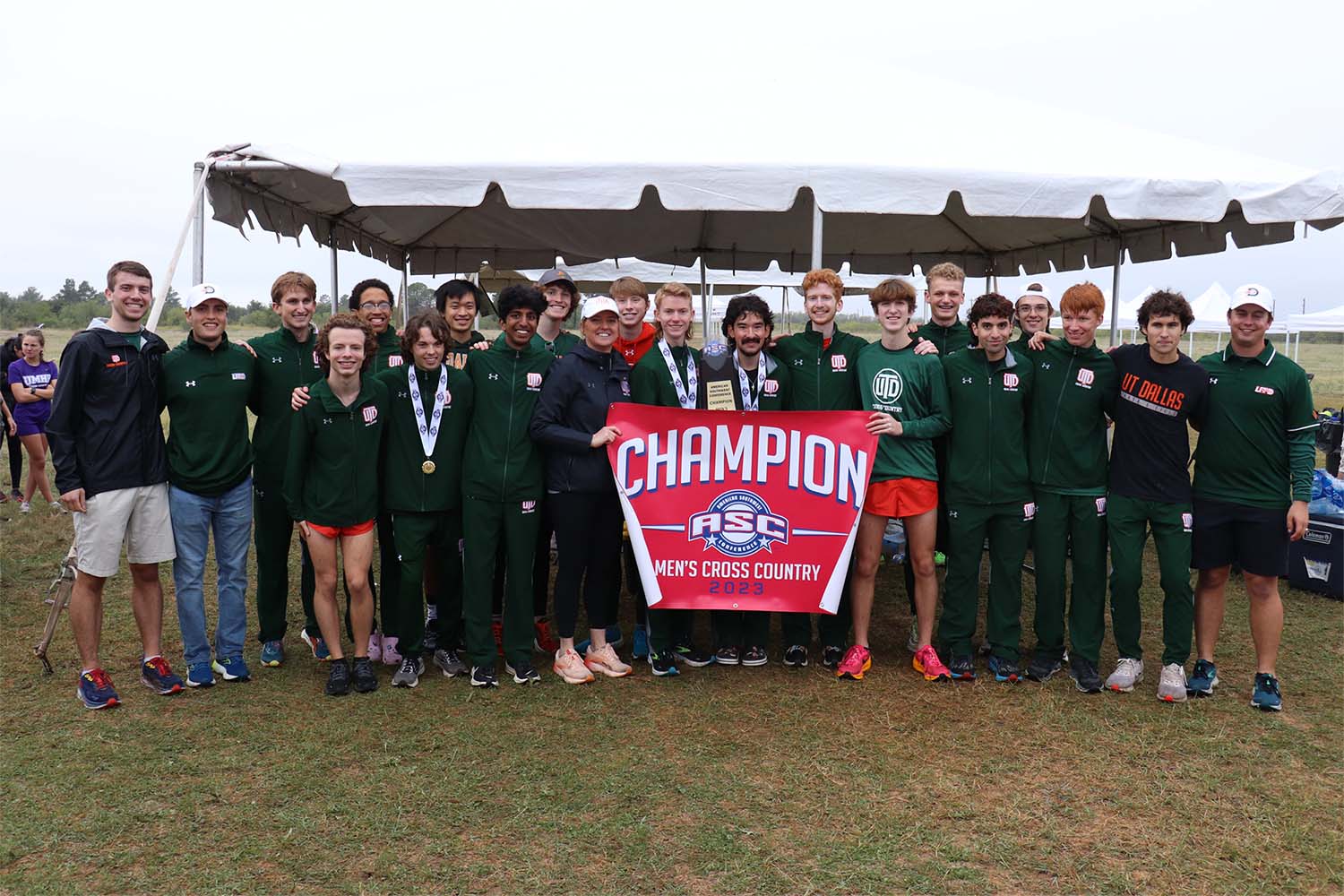 Men’s Cross Country Team Wins American Southwest Conference Title