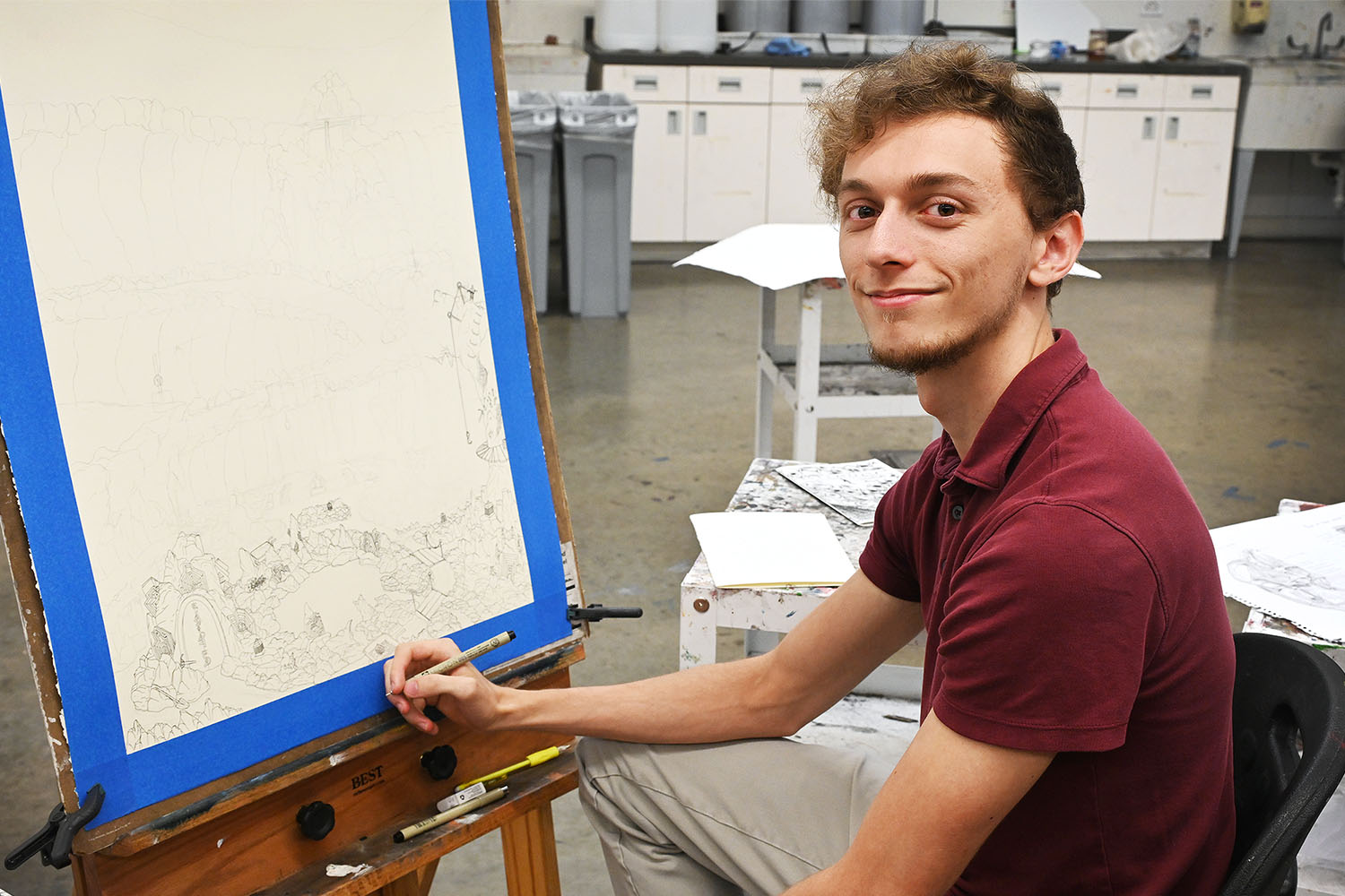 Neuroscience Student Draws on Passion for Art To Help Researchers