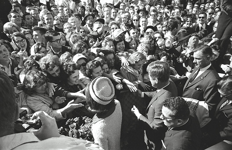 who was the audience of jfk inaugural address