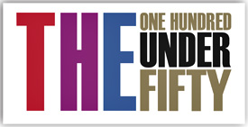 The One Hundred Under Fifty logo