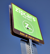 Zipcars on UT Dallas Campus